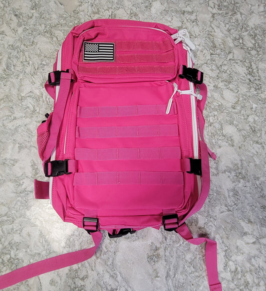 Tactical Backpack XL-w/drink holder- Pink