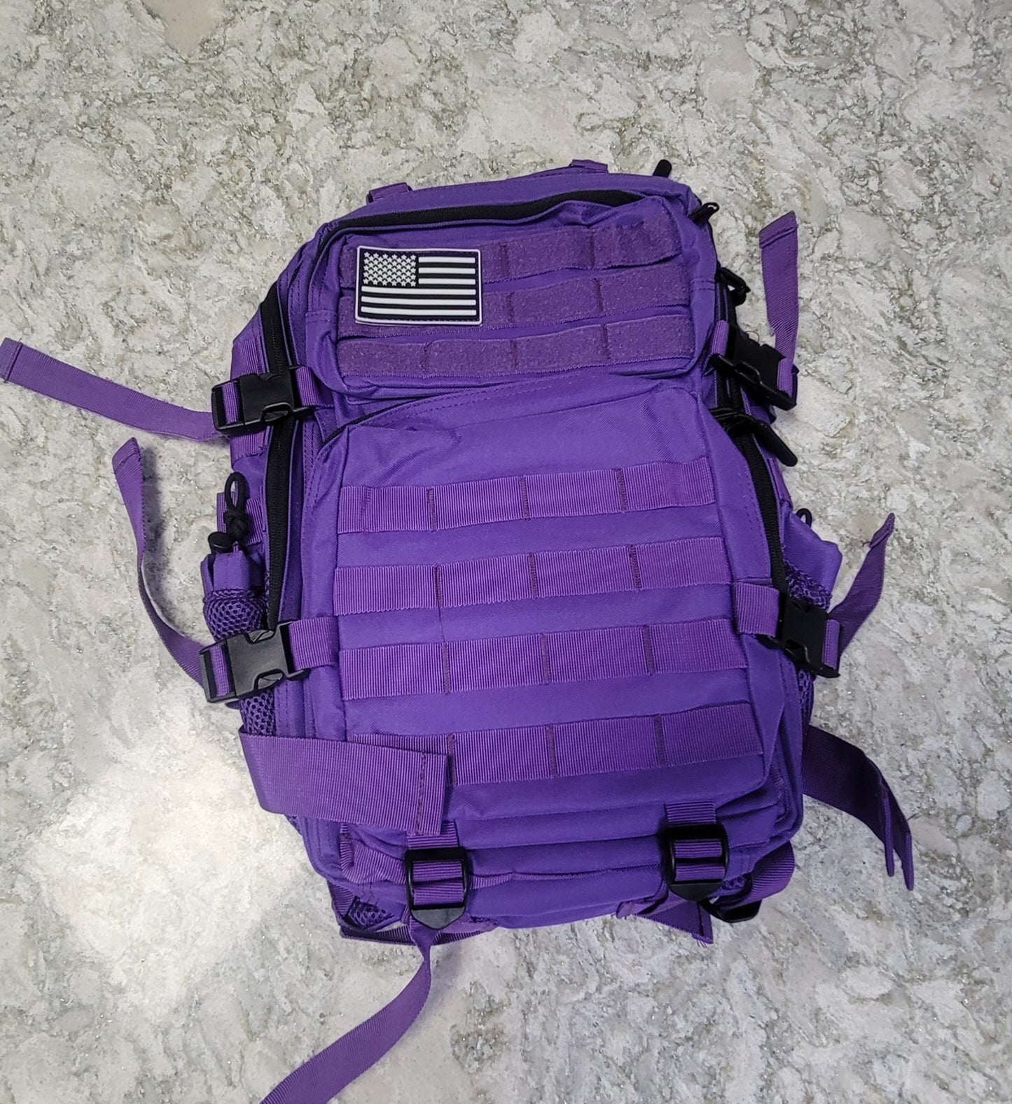 Tactical Backpack L-w/drink holder-Purple